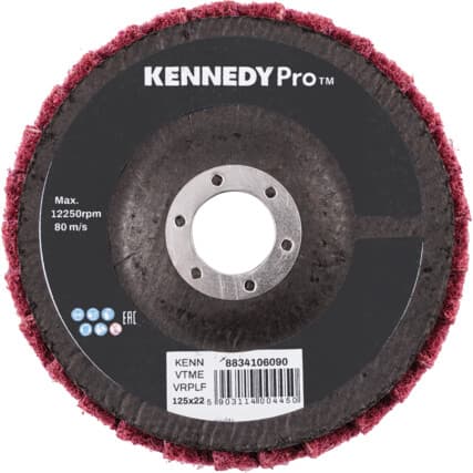 Preparação rápida em fibra não tecida Disco de lamelas 125mm MEDIUM — Vista principal