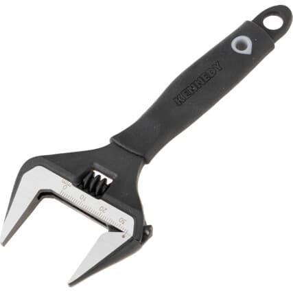 Chave ajustável de mordente largo, Aço, 6in./150mm Comprimento, 34mm Capacidade dos mordentes — Vista principal