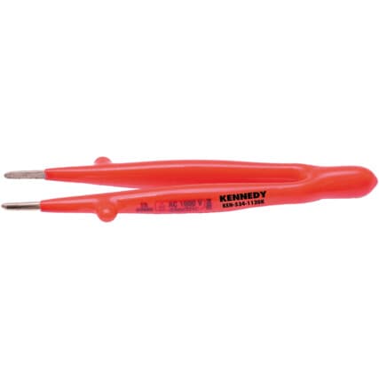 Pinça de pontas retas, Aço inoxidável Ponta, 145mm, ESD, Isolado — Vista principal