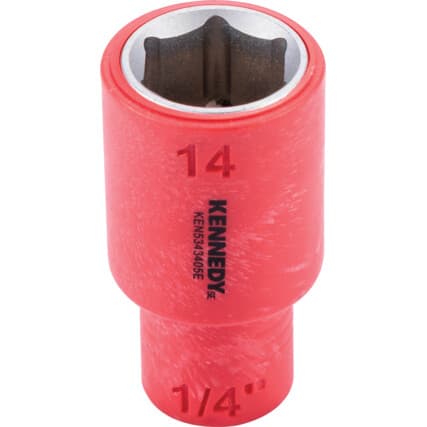 1/4" Isolado Sextavado Soquetes 14MM — Vista principal