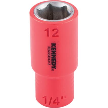1/4" Isolado Sextavado Soquetes 12MM — Vista principal