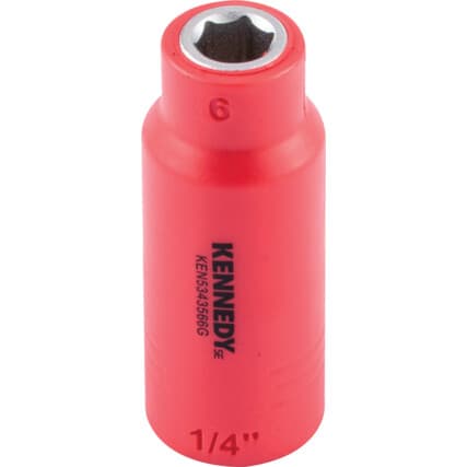1/4" Isolado Sextavado Soquetes 6MM — Vista principal