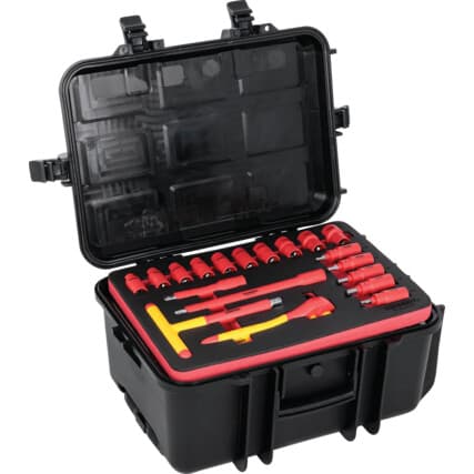 Kennedy SE 68 Piece, Tool Kit in Tool Box, Insulated VDE Tool Set