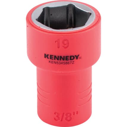 3/8" Isolado Sextavado Soquetes 19MM — Vista principal