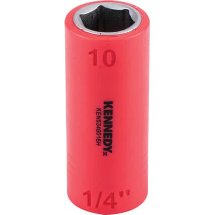 1/4" Isolado Sextavado Soquetes 10MM — Vista principal