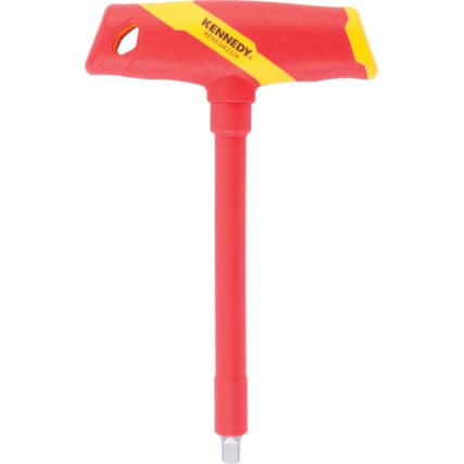 Chave sextavada, Simples, T Punho, Sextavado, Imperial, 1/4in., Aço-liga, Phosphate Preto, Isolado — Vista principal