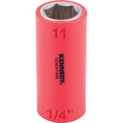1/4" Isolado Sextavado Soquetes 11MM — Vista principal