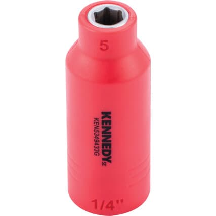 1/4" Isolado Sextavado Soquetes 5MM — Vista principal