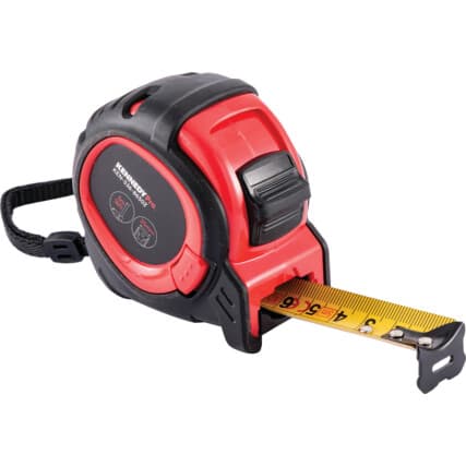 Tri-Lock Fita métrica, 5m / 16ft, 25mm Lâmina, Métrico e Imperial — Vista principal