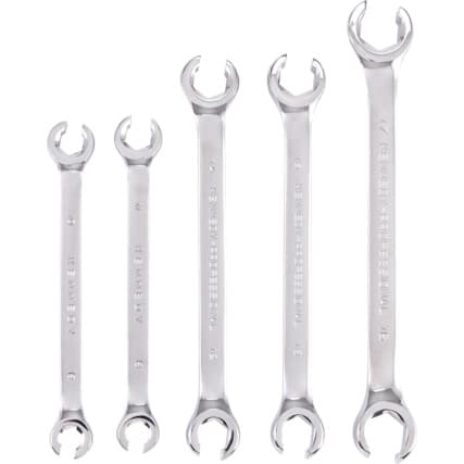 Métrico, Chave para tubos Conjunto, 8 - 17mm, Conjunto de 5, Aço cromo-vanádio — Vista principal