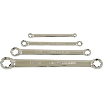 Torx, Chave de luneta Conjunto, E6 - E24, Conjunto de 4, Aço cromo-vanádio — Vista principal