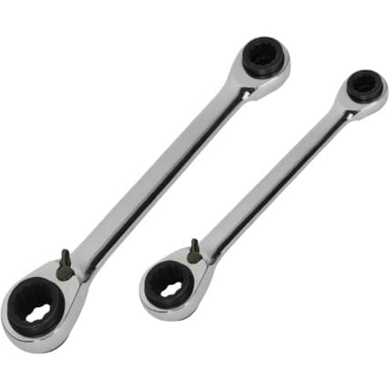 Torx, Roquete Conjunto de chaves, 8 - 19mm, Conjunto de 2, Aço cromo-vanádio — Vista principal