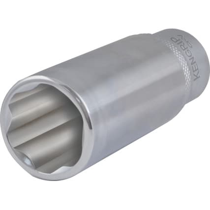 3/8in. Encaixe, Deep KenGrip® Soquete, 19mm, Métrico, Acabamento cromado — Vista principal