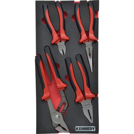 4 peças Pro-Torq Comfort Alicate de pressão Conjunto em 1/3 Espuma de organização para Armários de ferramentas — Vista principal