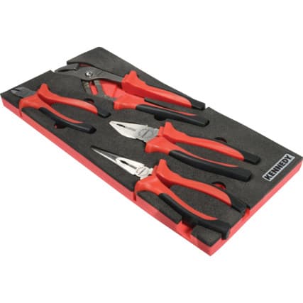 4 peças Pro-Torq Comfort Alicate de pressão Conjunto em 1/3 Espuma de organização para Baús de ferramentas — Vista principal