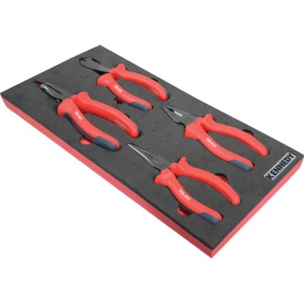 4 peças Pro-Torq Conjunto de alicates isolados VDE em Espuma de organização com 1/3 de largura para Baús de ferramentas — Vista principal