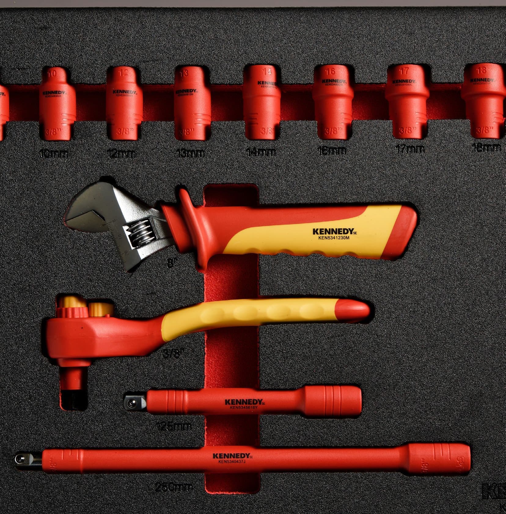 Kennedy professional hand tools in a workshop